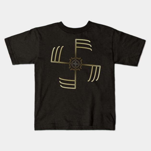 Courage in Combat Rune Kids T-Shirt by ArtRight